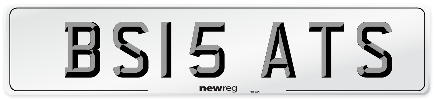BS15 ATS Number Plate from New Reg